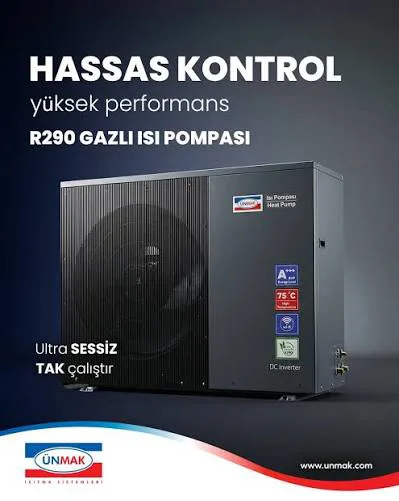 ÜNMAK  ISI POMPASI MONOFAZE HI-TECH R290